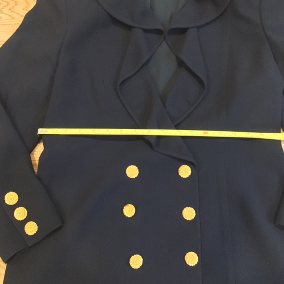 Authentic Valentino boutique 8 Button Navy Double Breasted Blazer - Picture 10 of 12
